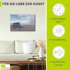 ARTland Leinwandbild Einsame Strandkörbe am Ostseestrand Produktbild-Vorschau 2