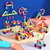 Blocchi di costruzione magnetici educativi ampio set di 42 Anteprima dell’immagine prodotto 4