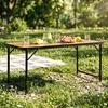 Vilde | Kempingový stůl výškově nastavitelný - 120x60 cm - Náhled obrázku produktu 11