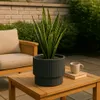 Pflanztopf Milly Kunststoff Ø 29,8 cm H 28,5 cm anthrazit Produktbild-Vorschau 2