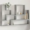 vidaXL Półka ścienna betonowa szara 96x12x64 cm materiał Podgląd zdjęcia produktu 2
