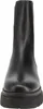 A black Chelsea boot with a thick sole is shown from the front. Voir les images du produit