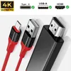 USB-C zu HDTV HDMI Adapter Kabel Stecker Rot bis zu 4K 2K Produktbild-Vorschau 1