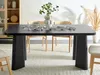 BELIANI Esstisch Schwarz 180 x 90 cm MDF Tischplatte Stahl Produktbild-Vorschau 2