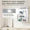 K-Möbel Vetrina sospesa in bianco (80x60x25 cm) con 2 Anteprima dell’immagine prodotto 5