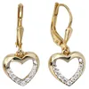 Schmuck-Set Herz aus 333 Gold Gelbgold Zirkonia Ohrringe Produktbild-Vorschau 3