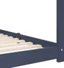 vidaXL Detská posteľ sivá masívna borovica 80 x 160 cm Náhľad obrázku produktu 6