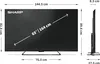 SHARP Sharp | 65HR7265E | 65 | Smart TV | Google TV | Black Produktbild-Vorschau 10