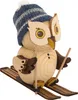 Drechslerei Kuhnert - Mini-Eulen aus Holz - mit Ski - ca. 7 Produktbild-Vorschau 2