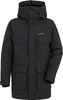A studio shot of a black parka jacket. Produktbild-Vorschau