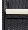 vidaXL Garten-Essstühle 4 Stk. Poly Rattan Schwarz Produktbild-Vorschau 5