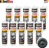 Isolbau Neutralsilikon Anthrazitgrau 10 x 300 ml Dichtstoff Naturstein Fugen wasserdicht Voir les images du produit