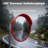 Wiltec Verkehrsspiegel 45 cm konvex mit Schutzhaube, runder Produktbild-Vorschau 5