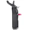 Side view of a black RC transmitter with red accents against a white background. Produktbild-Vorschau