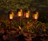 Solarleuchten Gartenfackel 4er Set Schwarz Flammeneffekt Produktbild-Vorschau 3
