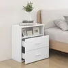 vidaXL Nočný stolík biely 50x32x60 cm Náhľad obrázku produktu 3