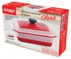 Auflaufform aus Keramik mit Deckel OLENA 1 L Rot Produktbild-Vorschau 3