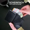 Fomax Mini Geldbörse mit Münzfach aus Leder in Carbon Produktbild-Vorschau 4