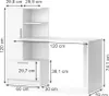 Vicco Schreibtisch Tomy, 150 x 59.3 cm, Weiß Produktbild-Vorschau 3