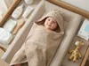 Kinderhandtuch mit Kapuze MILO 75x75, beige Produktbild-Vorschau 4