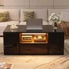 100 x 50 x 40 cm Couchtisch,Beistelltisch mit Schublade,mit Produktbild-Vorschau 4