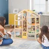 COSTWAY4 Etagen Puppenhaus Holz, Traumvilla mit 24 Produktbild-Vorschau 8