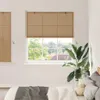vidaXL Roleta se závěsy hnědá 140 x 160 cm bambusová Náhled obrázku produktu 2