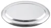 2er-Set ovale Servierplatten aus Edelstahl, 40 cm Voir les images du produit