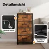 HOKEEPER Kommode, Schrank mit 4 Stoffschubladen,Sideboard, Produktbild-Vorschau 5