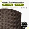 Garronda 2 Stk. Gartenstühle stapelbar Rattan-Optik GD-0254 Produktbild-Vorschau 4