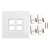 Piastra a parete Ethernet Cat 6, da presa a presa a 4 Anteprima dell’immagine prodotto 5