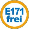 A circular graphic with text indicating 'E171 frei'. Produktbild-Vorschau