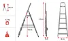 Diagrams and specifications of a ladder. Anteprima dell’immagine prodotto