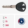 Antivol à chaîne ABUS Steel-O-Chain 4804K - Antivol vélo en Voir les images du produit 7