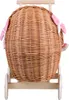 LILI Puppenwagen aus Weide - Pink 48X28 H26/47 CM Produktbild-Vorschau 5