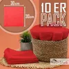 Frottier Seiftücher 10er Pack 30x30cm, 100% Baumwolle, Rot Produktbild-Vorschau 2