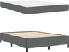 vidaXL Boxspringbett Dunkelgrau 160 x 200 cm Stoff Produktbild-Vorschau 5