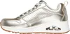 Side view of a gold sneaker on a white background. Voir les images du produit