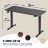 CASARIA® Bureau électrique réglable en hauteur aspect Voir les images du produit 3