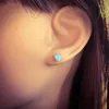 925 Sterling Silber Ohrstecker Herz synthetischer Opal in Produktbild-Vorschau 2