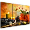 Triptychon auf leinwand religiös - orange 60x40 cm Feeby Produktbild-Vorschau 1