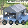 Garagenzelt 6x4x3m mit aufrollbare Fenster, wasserdichter Produktbild-Vorschau 4