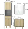 Set di mobili da bagno Vicco Arla Antracite/quercia 3 Anteprima dell’immagine prodotto 7