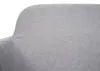 A close-up view of the textured gray fabric of a chair or sofa. Náhled obrázku produktu
