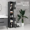 Armoire de salle de bain Kleankin, meuble haut avec étagère Voir les images du produit 5
