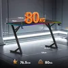 Sense7 VOLT RGB herný stôl, 140x70 cm, čierna farba, Náhľad obrázku produktu 6