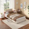 ProximaX Modernes Polsterbett 90x200 cm, Beige, aus weichem Produktbild-Vorschau 12