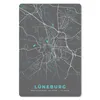 MuchoWow® Mauspad Mousepad Blau - Deutschland - Karte - Produktbild-Vorschau 1