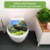 banjado Familien WC Sitz weiß mit Absenkautomatik und Motiv Produktbild-Vorschau 2