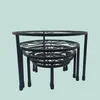 Support à fleurs Relaxdays, lot de 5 pièces, rond, robuste, Voir les images du produit 6